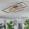Brilo Deckenleuchte LED Schwarz, 1-flammig