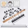 Koyoto Pendelleuchte Glas 15 cm Naturfarben, Schwarz, 5-flammig