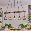 Koyoto Pendelleuchte Glas 15 cm Naturfarben, Schwarz, 5-flammig