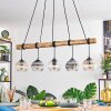 Koyoto Pendelleuchte Glas 15 cm Naturfarben, Schwarz, 5-flammig