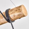 Koyoto Pendelleuchte Glas 15 cm Naturfarben, Schwarz, 5-flammig