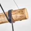 Koyoto Pendelleuchte Glas 15 cm Naturfarben, Schwarz, 5-flammig