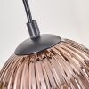 Koyoto Pendelleuchte Glas 15 cm Naturfarben, Schwarz, 5-flammig
