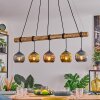 Koyoto Pendelleuchte Glas 15 cm Naturfarben, Schwarz, 5-flammig