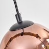 Koyoto Pendelleuchte Glas 15 cm Naturfarben, Schwarz, 5-flammig