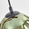 Koyoto Pendelleuchte Glas 15 cm Naturfarben, Schwarz, 5-flammig