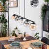 Gastor Pendelleuchte Glas 15 cm Bernsteinfarben, Klar, Rauchfarben, 5-flammig