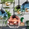 Koyoto Deckenleuchte Glas 15 cm Blau, Grün, Klar, Kupferfarben, 5-flammig