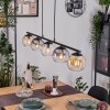 Koyoto Pendelleuchte Glas 15 cm Bernsteinfarben, Klar, Rauchfarben, 5-flammig