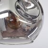 Ripoll Deckenleuchte Glas 15 cm Rauchfarben, 5-flammig