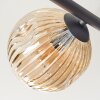 Ripoll Deckenleuchte Glas 15 cm Bernsteinfarben, Rauchfarben, 5-flammig