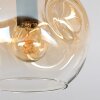 Ripoll Deckenleuchte Glas 15 cm Bernsteinfarben, Klar, Rauchfarben, 5-flammig