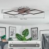Brina Deckenleuchte LED Braun, 1-flammig