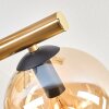 Koyoto Deckenleuchte Glas 15 cm Gold, Schwarz, 10-flammig