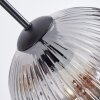 Koyoto Hängeleuchte Glas 20 cm Bernsteinfarben, Klar, Rauchfarben, 6-flammig
