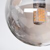 Chehalis Deckenleuchte Glas 10 cm Bernsteinfarben, Rauchfarben, 5-flammig