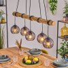 Koyoto Pendelleuchte Glas 15 cm Naturfarben, Schwarz, 5-flammig