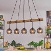 Koyoto Pendelleuchte Glas 15 cm Naturfarben, Schwarz, 5-flammig