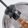 Koyoto Hängeleuchte Glas 20 cm Bernsteinfarben, Rauchfarben, 6-flammig