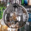 Koyoto Hängeleuchte Glas 20 cm Bernsteinfarben, Rauchfarben, 6-flammig