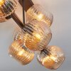 Koyoto Deckenleuchte Glas 15 cm Bernsteinfarben, 8-flammig