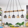 Koyoto Pendelleuchte Glas 15 cm Naturfarben, Schwarz, 5-flammig