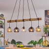 Koyoto Pendelleuchte Glas 15 cm Naturfarben, Schwarz, 5-flammig