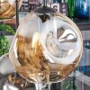 Ripoll Hängeleuchte Glas 20 cm Bernsteinfarben, Klar, Rauchfarben, 6-flammig