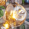 Ripoll Hängeleuchte Glas 20 cm Bernsteinfarben, Klar, Rauchfarben, 6-flammig