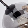 Ripoll Hängeleuchte Glas 20 cm Bernsteinfarben, Rauchfarben, 6-flammig