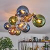 Gastor Deckenleuchte Glas 15 cm Gold, Schwarz, 10-flammig