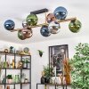 Gastor Deckenleuchte Glas 15 cm Gold, Schwarz, 10-flammig