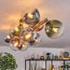 Gastor Deckenleuchte Glas 15 cm Gold, Schwarz, 10-flammig