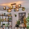 Gastor Deckenleuchte Glas 15 cm Gold, Schwarz, 10-flammig