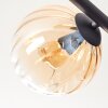 Koyoto Deckenleuchte Glas 15 cm Schwarz, 5-flammig