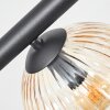 Koyoto Deckenleuchte Glas 15 cm Bernsteinfarben, Klar, 6-flammig