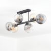 Koyoto Deckenleuchte Glas 15 cm Bernsteinfarben, Klar, Rauchfarben, 6-flammig