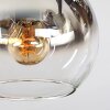Koyoto Deckenleuchte Glas 15 cm Chrom, Klar, Rauchfarben, 5-flammig