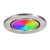 Osran Einbauleuchte 3-er Set LED Nickel-Matt, 3-flammig, Fernbedienung