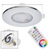 Paron Einbauleuchte 3-er Set LED Chrom, 3-flammig, Fernbedienung