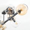 Koyoto Deckenleuchte Glas 15 cm Bernsteinfarben, Klar, Rauchfarben, 8-flammig