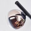 Chehalis Deckenleuchte Glas 15 cm Schwarz, 5-flammig