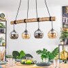 Koyoto Pendelleuchte Glas 15 cm Naturfarben, Schwarz, 4-flammig