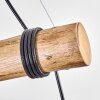 Koyoto Pendelleuchte Glas 15 cm Naturfarben, Schwarz, 4-flammig