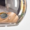 Koyoto Pendelleuchte Glas 15 cm Naturfarben, Schwarz, 4-flammig