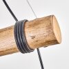 Ripoll Pendelleuchte Glas 15 cm Naturfarben, Schwarz, 4-flammig