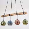 Koyoto Pendelleuchte Glas 15 cm Naturfarben, Schwarz, 4-flammig