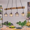 Koyoto Pendelleuchte Glas 15 cm Naturfarben, Schwarz, 4-flammig