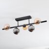 Chehalis Deckenleuchte Glas 10 cm Schwarz, 5-flammig