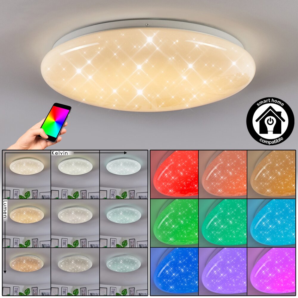 Peran Deckenleuchte LED Weiß, 1-flammig, Farbwechsler main product photo